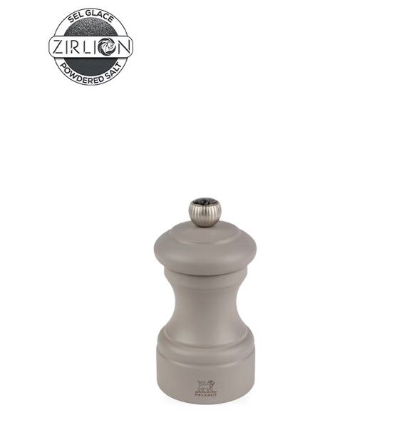  Bistro Moulin à  sel manuel en bois, gris galet, 10 cm
