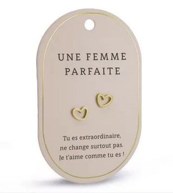 Boucles d'oreilles Une femme parfaite