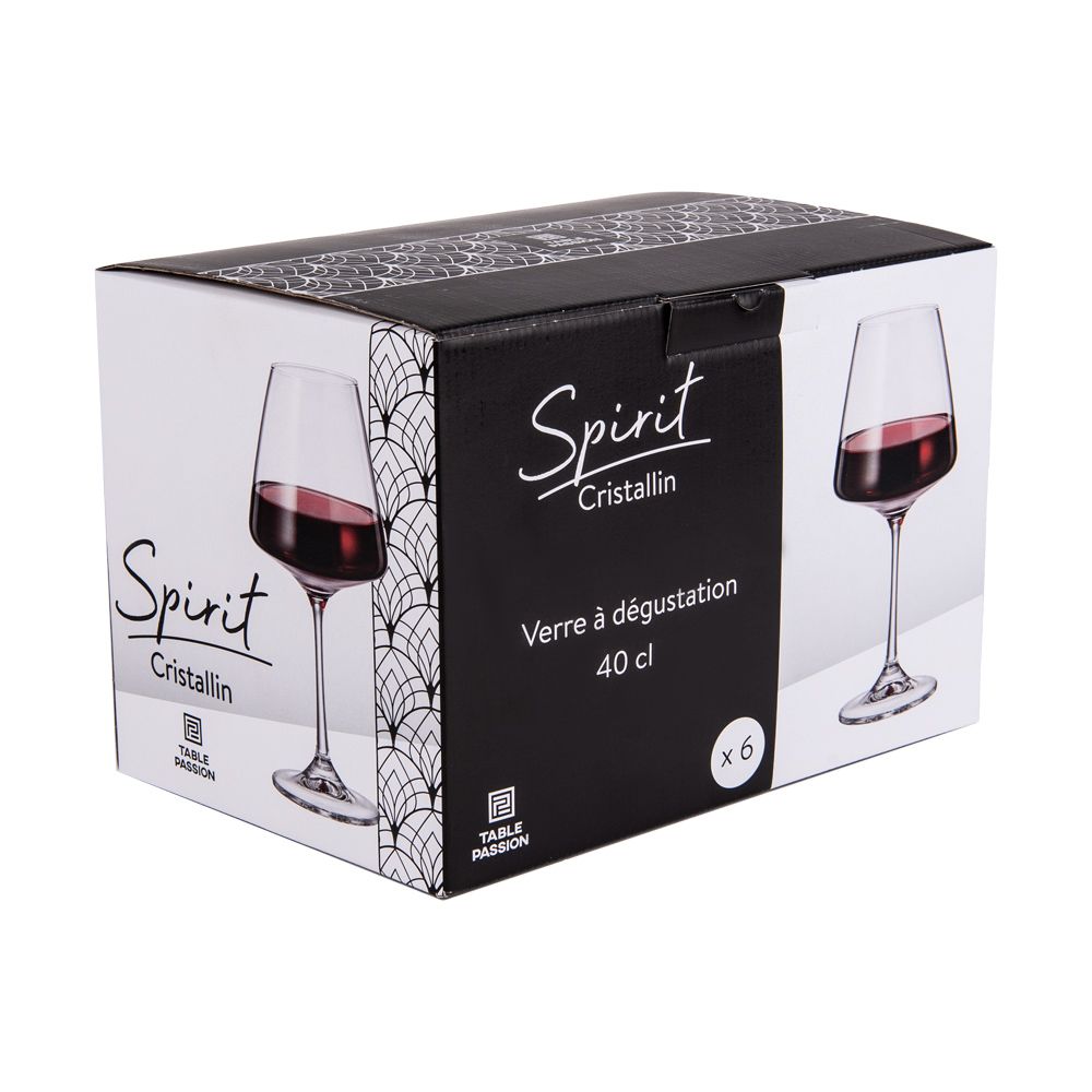 2 BOITES DE 6 VERRES A PIED SPIRIT 40CL