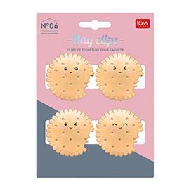 SET DE 4 CLIPS DE FERMETURE POUR SACHETS COOKIES