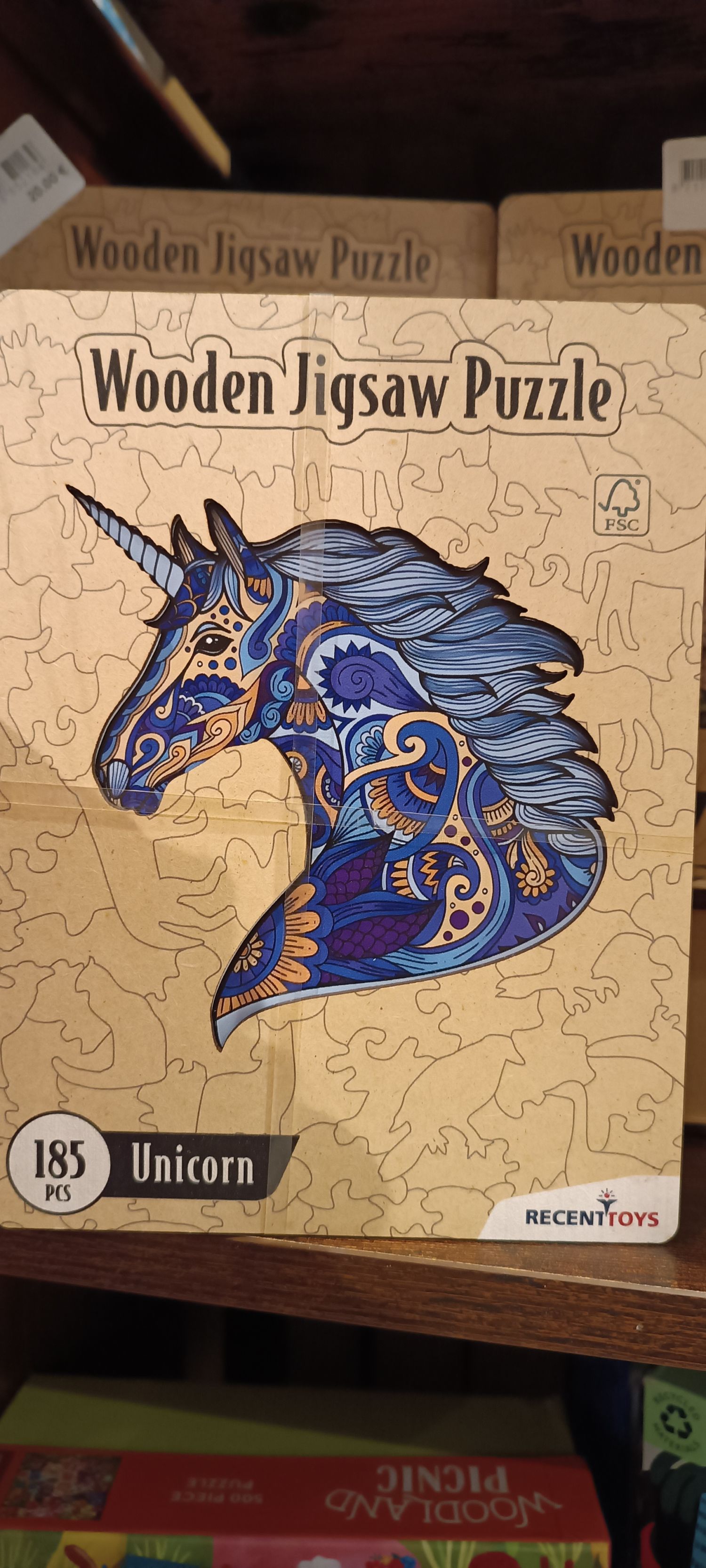 Puzzle en bois - Licorne