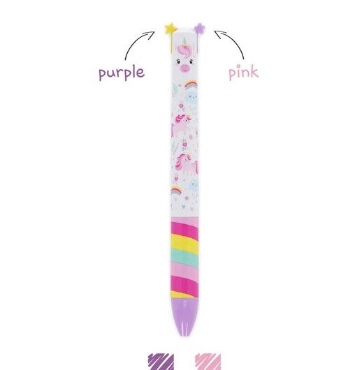 Stylo à Bille à Deux Couleurs Unicorn - Click&Clack