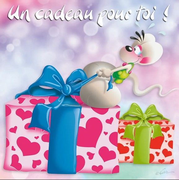 CARTE 3D DIDDL UN CADEAU POUR TOI