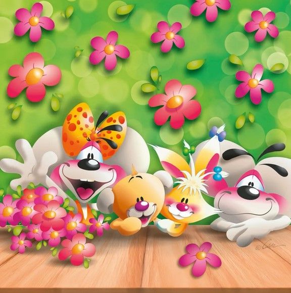 CARTE 3D DIDDL ET SES AMIS SANS TEXTE