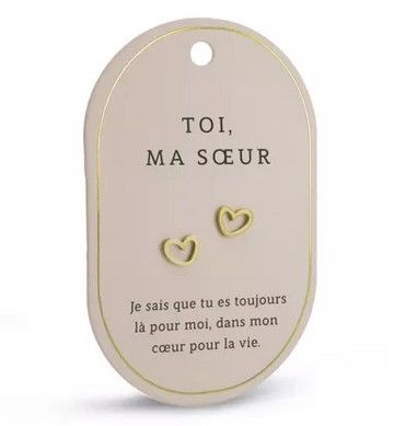 Boucles d'oreilles Toi ma soeur