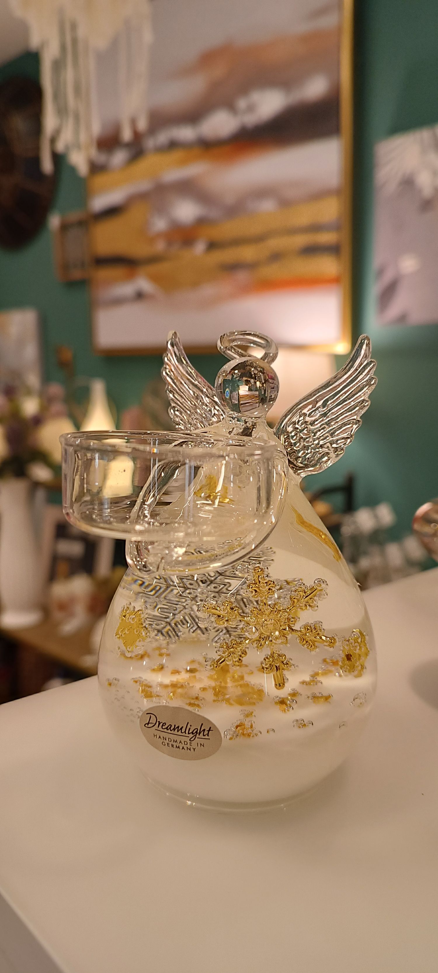 DREAMLIGHT ANGE BOUGEOIR BLANC DORE