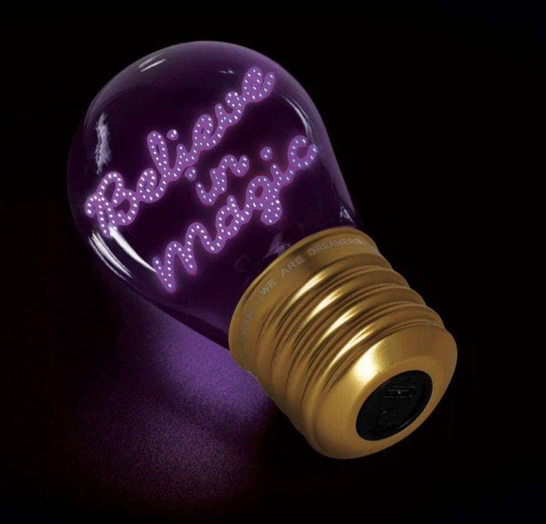BULB FICTION LAMPE EN FORME D AMPOULE BELIEVE IN MAGIC