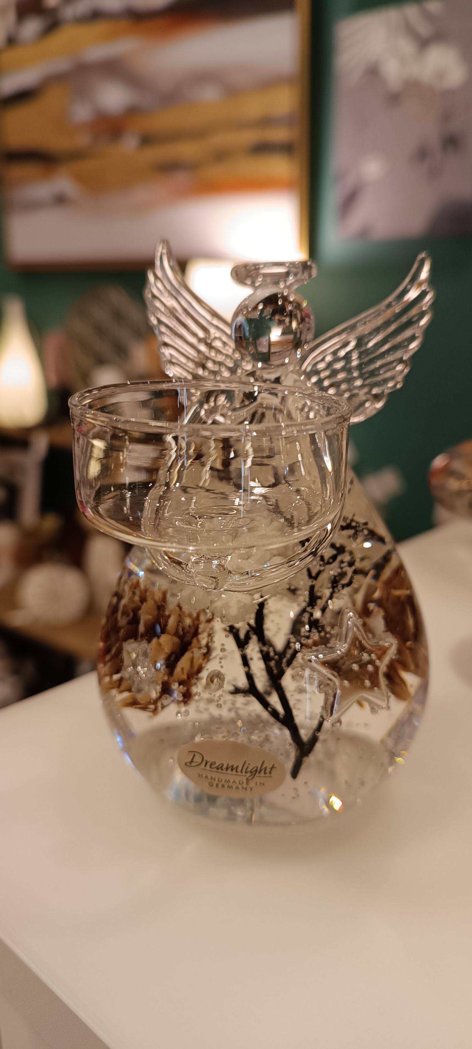 DREAMLIGHT ANGE BOUGEOIR BLANC MARRON