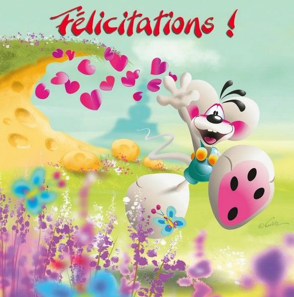 CARTE 3D DIDDL FELICITATIONS