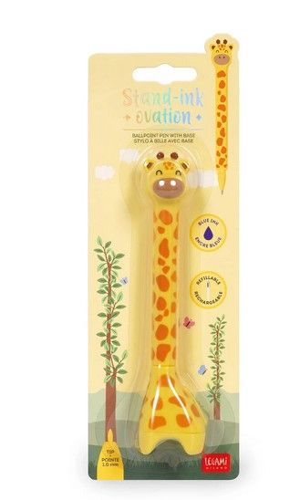 STYLO A BILLE GIRAFE AVEC BASE