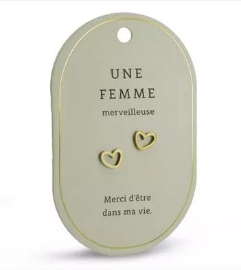 Boucles d'oreilles Une femme
