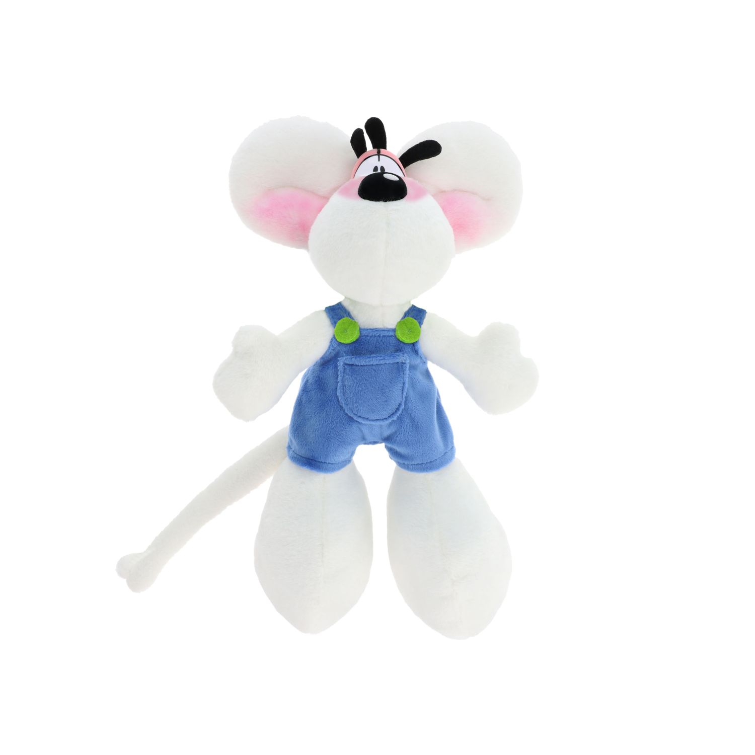 PELUCHE DIDDL EN SALOPETTE BLEU 20CM
