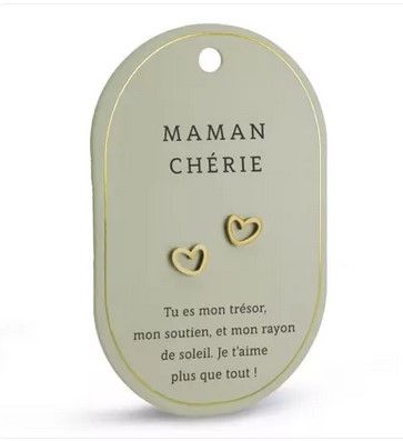 Boucles d'oreilles Maman chérie