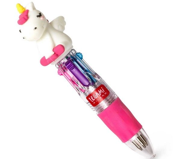 MINI STYLO A BILLE 4 COULEURS UNICORN