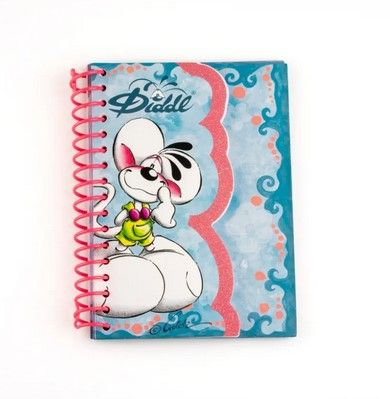 Carnet forme A6 Diddl bleu