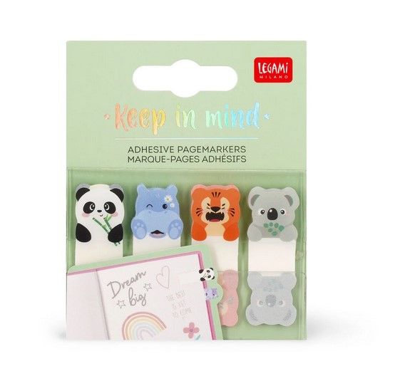 MARQUES PAGES ADHESIFS CUTE ANIMALS