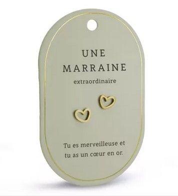 Boucles d'oreilles Une Marraine
