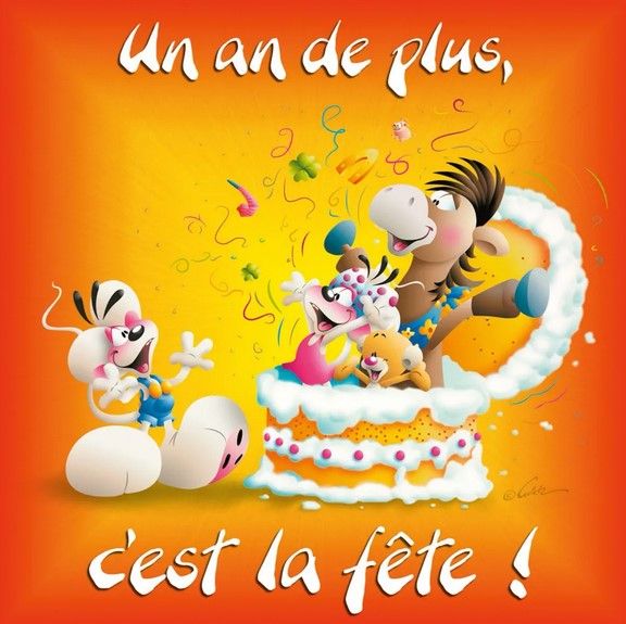 CARTE 3D DIDDL UN AN DE PLUS C'EST LA FETE