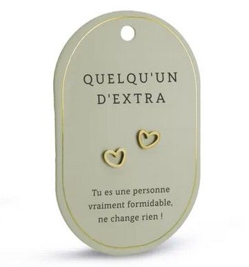 Boucles d'oreilles Quelqu'un d'Extra