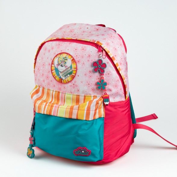  Sac à dos Diddlina rose et bleu : trois couleurs, un personnage, une rentrée inoubliable