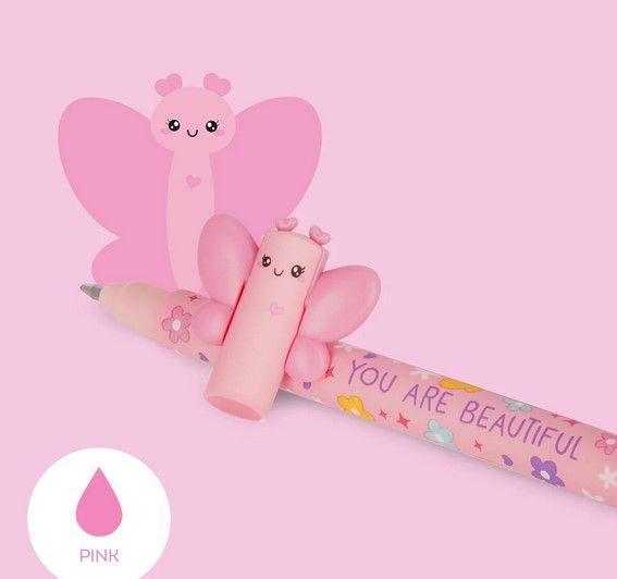 STYLO A ENCRE GEL EFFACABLE BUTTERFLY