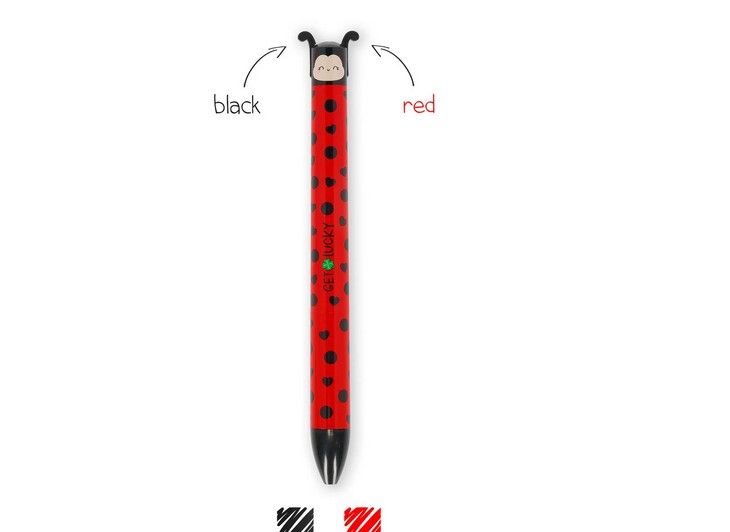 Stylo à Bille à deux Couleurs Ladybug - Click&Clack