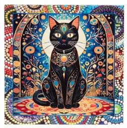 DESSOUS DE PLAT BLACK CAT