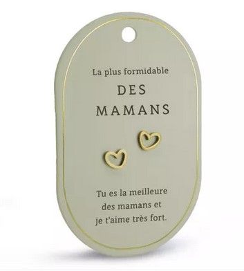 Boucles d'oreilles La plus formidable des mamans