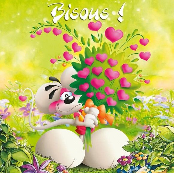 CARTE 3D DIDDL BISOUS