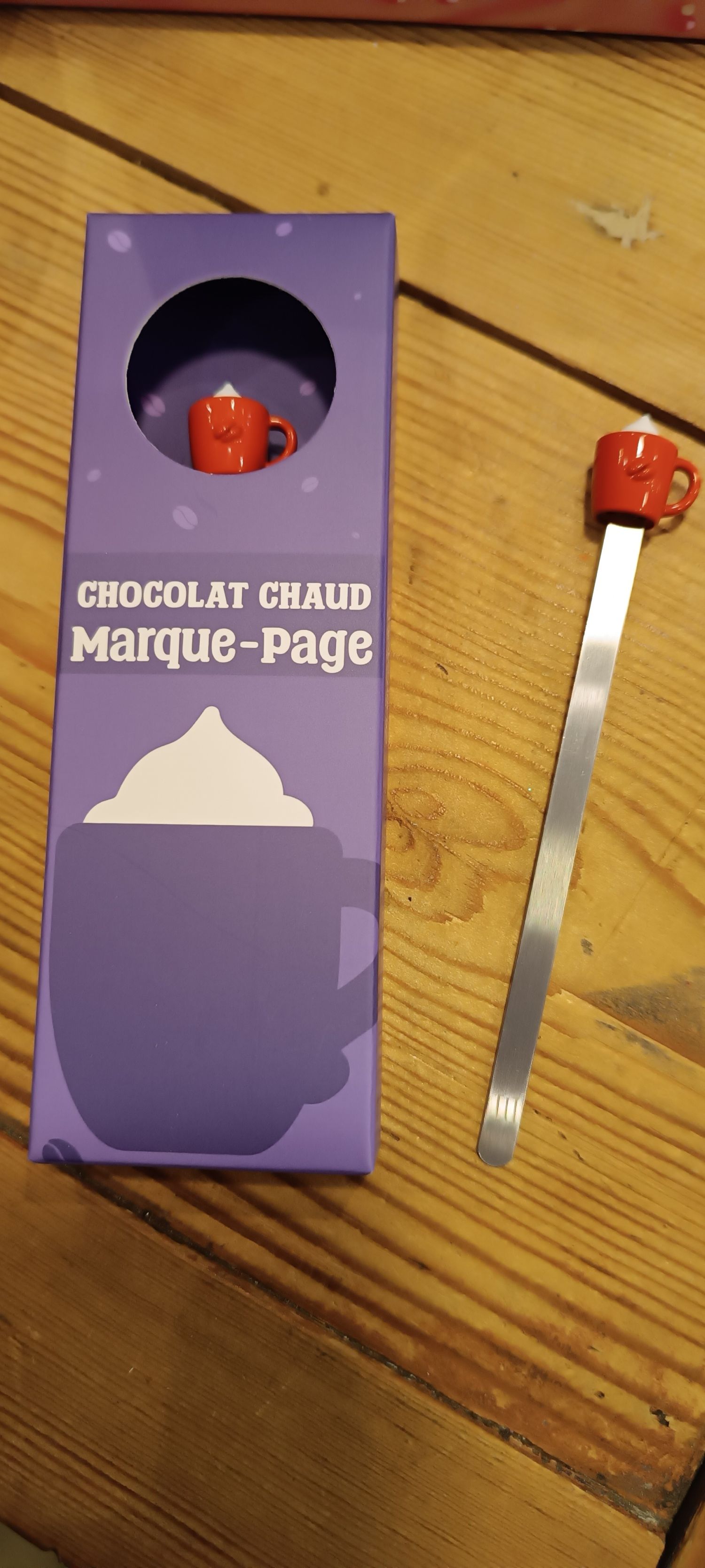 MARQUE PAGE CHOCOLAT CHAUD 