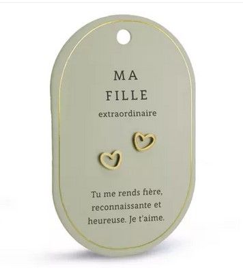 Boucles d'oreilles Ma fille