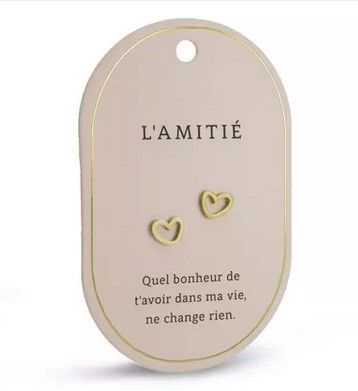 Boucles d'oreilles L'amitié