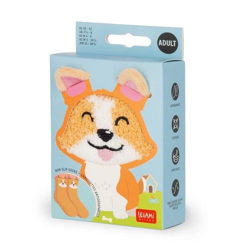 CHAUSSETTE ANTIDERAPANTES ADULTES CORGI
