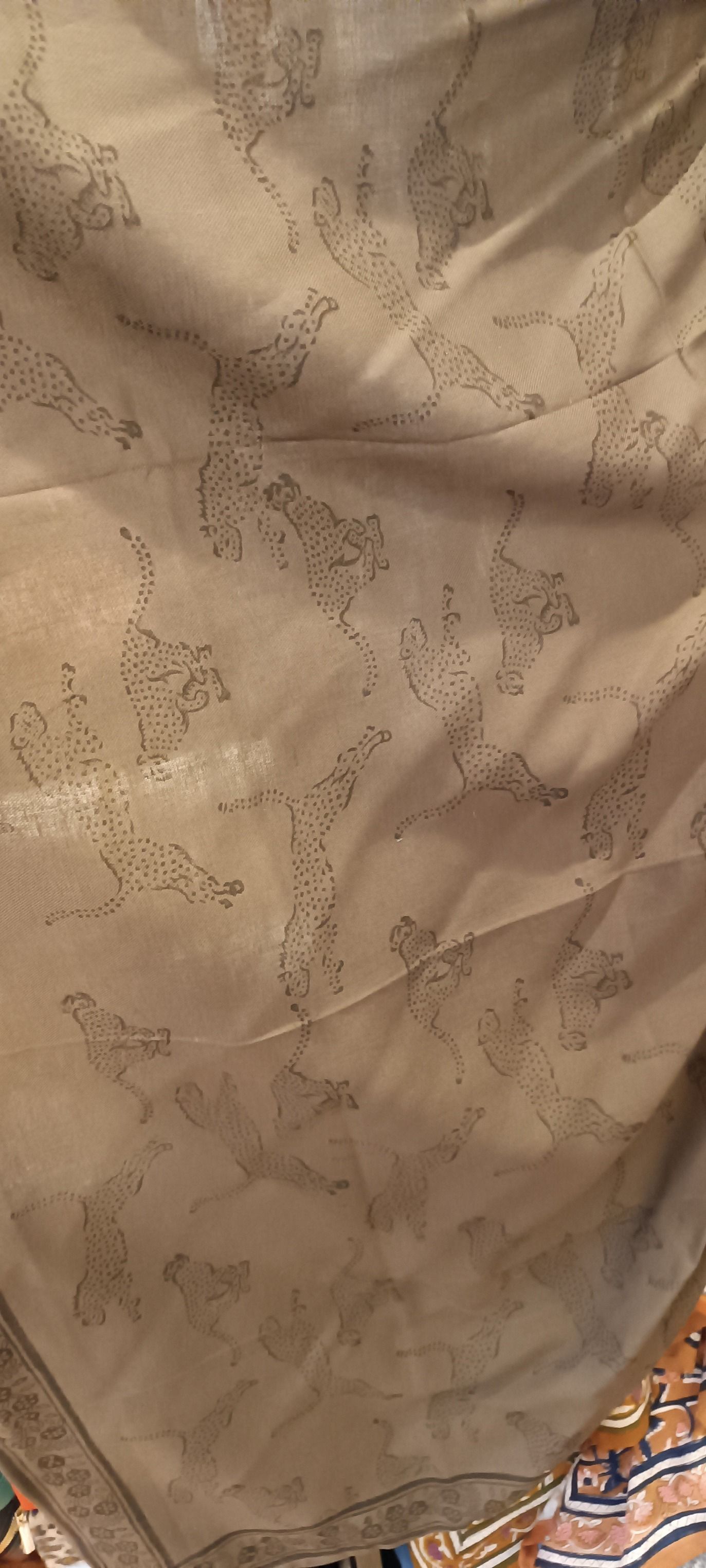 Foulard LEO CHARBON 100cm