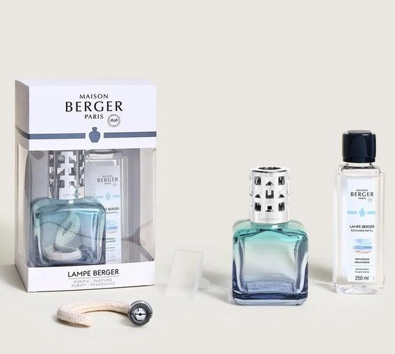 Coffret lampe Berger Glaçon Turquoise/Bleue