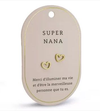 Boucles d'oreilles Super Nana