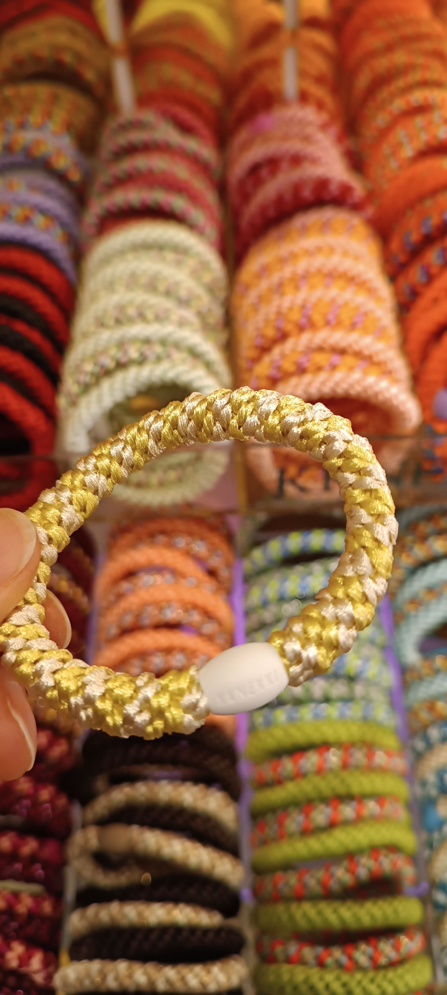 Kknekki rayures d'ivoire de citron