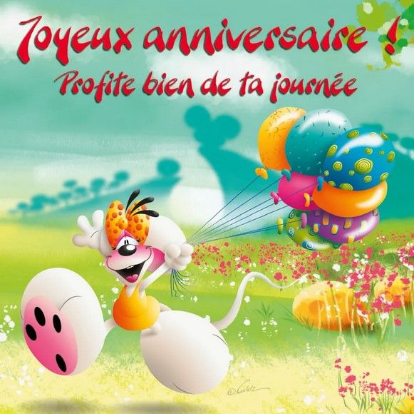 CARTE 3D DIDDL JOYEUX ANNIVERSAIRE PROFITE BIEN
