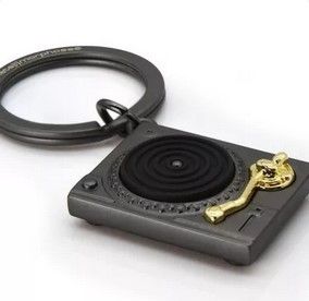 Porte-clés Platine vinyle- METALMORPHOSE