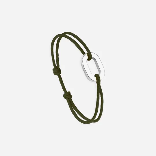 Bracelet Soute maillon plat 16mm plaqué argent