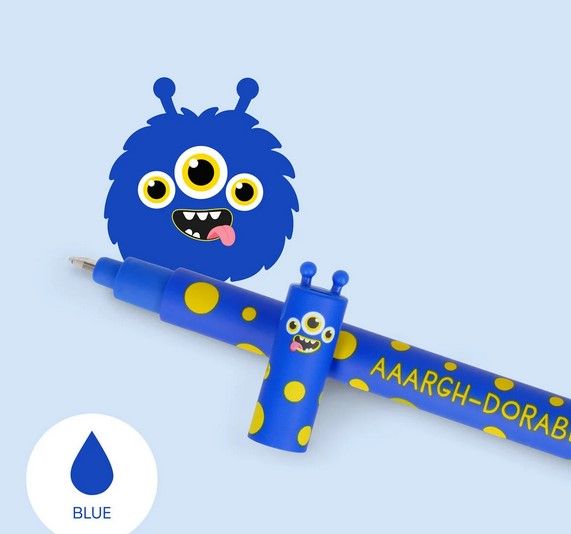 STYLO A ENCRE GEL EFFACABLE MONSTER