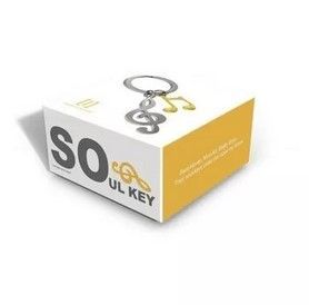 Porte-clés Clé de sol et notes de Musique dorées- METALMORPHOSE