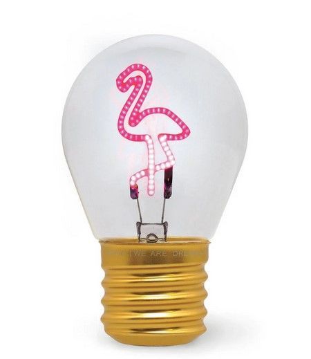 BULB FICTION LAMPE EN FORME D AMPOULE FLAMINGO
