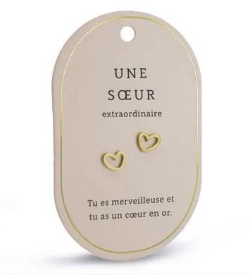 Boucles d'oreilles Une Soeur