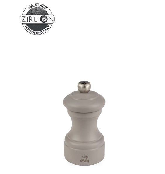  Bistro Moulin à  sel manuel en bois, gris galet, 10 cm