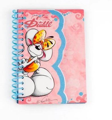 Carnet forme A6 Diddlina rose