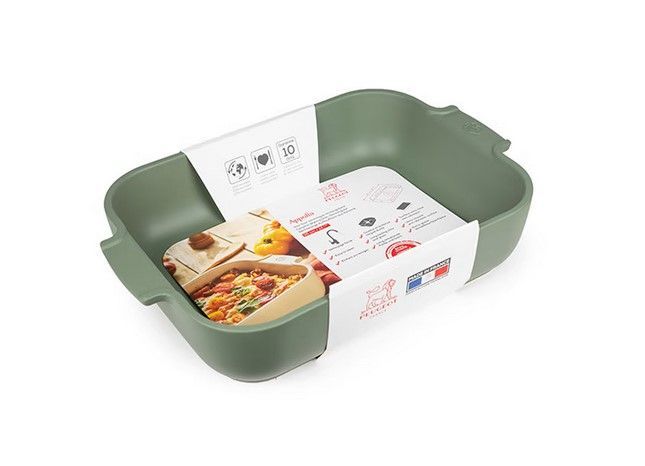 Copie Appolia Plat Rectangulaire Vert Fougère 36 cm