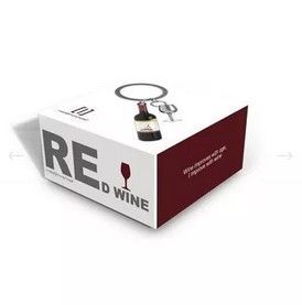 Porte-clés Bouteille de vin et son verre- METALMORPHOSE