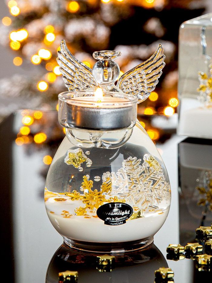 DREAMLIGHT ANGE BOUGEOIR BLANC DORE