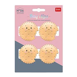 SET DE 4 CLIPS DE FERMETURE POUR SACHETS COOKIES